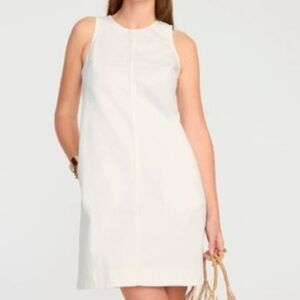 J. Crew Ivory denim Sleeveless Dress